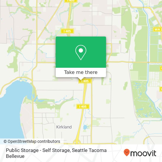 Mapa de Public Storage - Self Storage