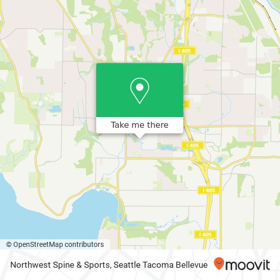 Northwest Spine & Sports map