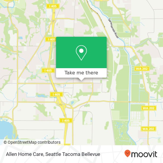 Allen Home Care map