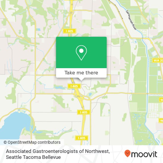 Associated Gastroenterologists of Northwest map