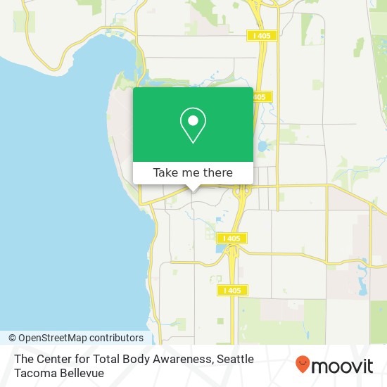 The Center for Total Body Awareness map