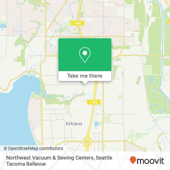 Mapa de Northwest Vacuum & Sewing Centers