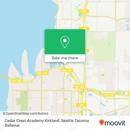 Cedar Crest Academy Kirkland map