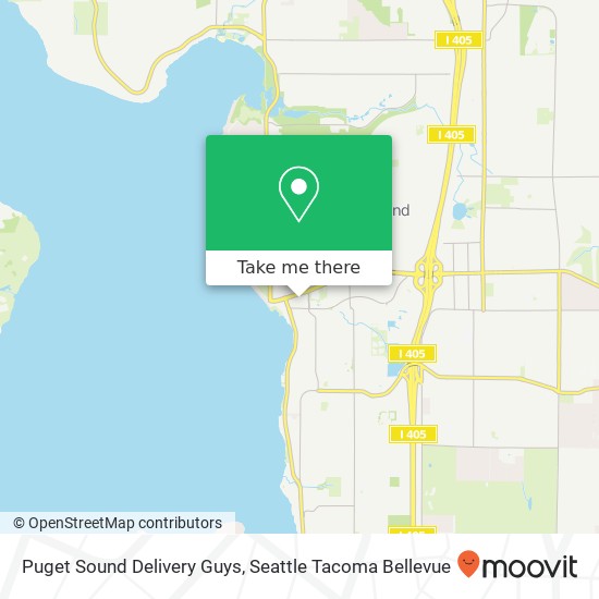 Puget Sound Delivery Guys map