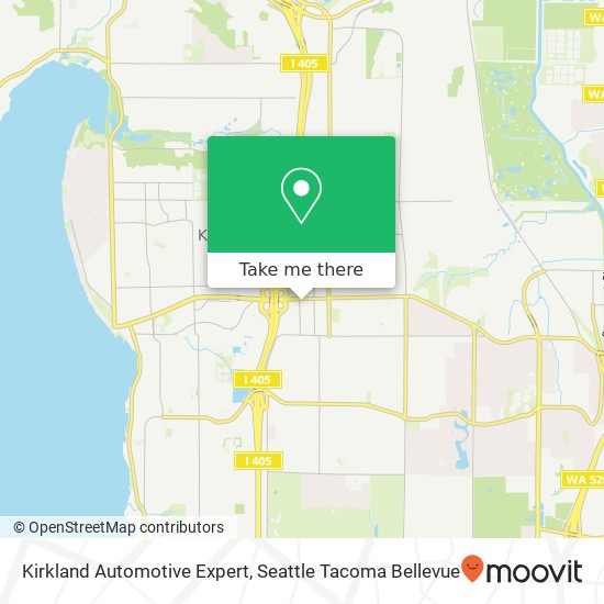 Kirkland Automotive Expert map