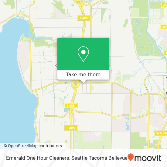 Emerald One Hour Cleaners map