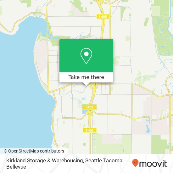 Mapa de Kirkland Storage & Warehousing