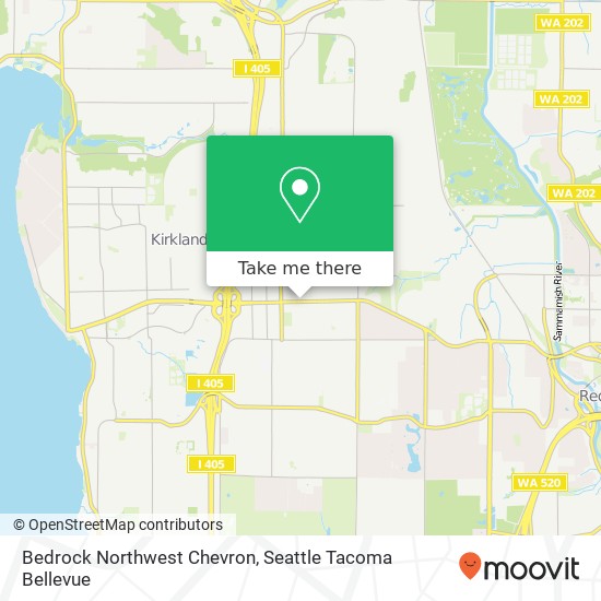 Bedrock Northwest Chevron map