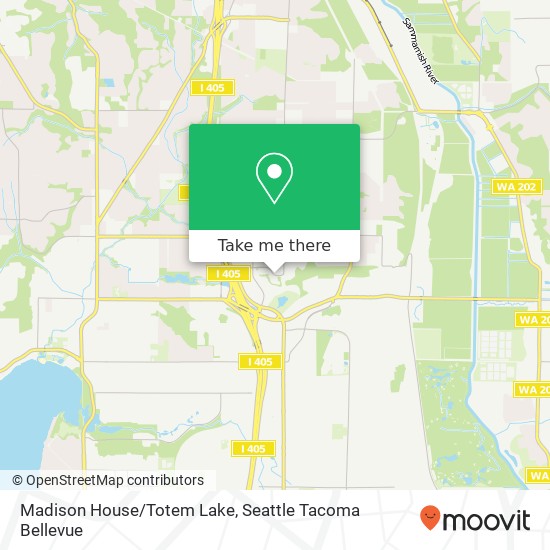 Madison House/Totem Lake map