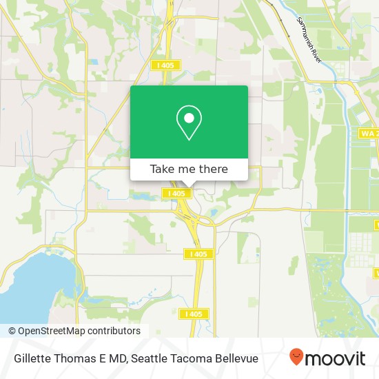 Gillette Thomas E MD map
