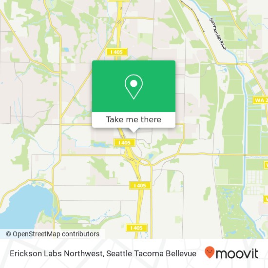 Mapa de Erickson Labs Northwest