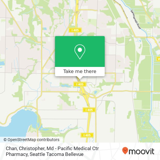 Mapa de Chan, Christopher, Md - Pacific Medical Ctr Pharmacy
