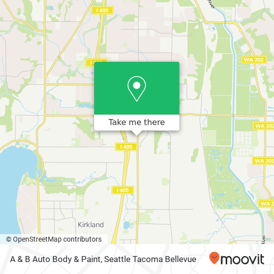 A & B Auto Body & Paint map