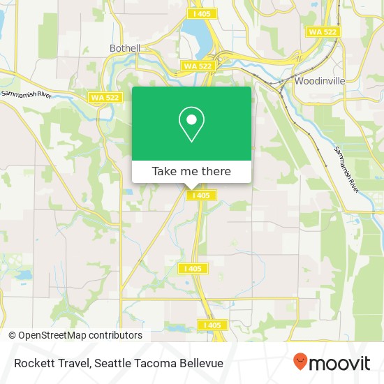 Rockett Travel map