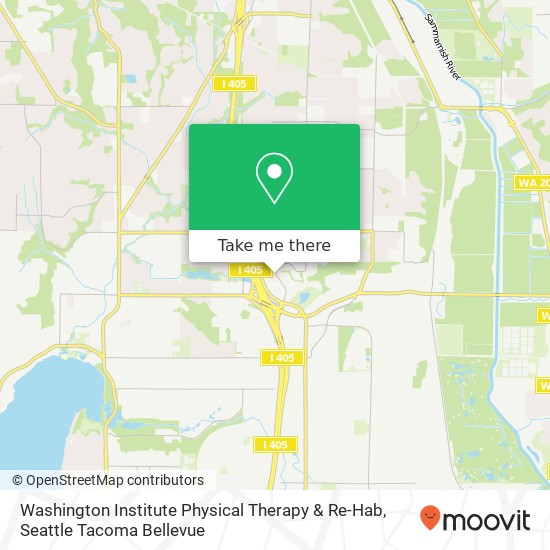 Washington Institute Physical Therapy & Re-Hab map