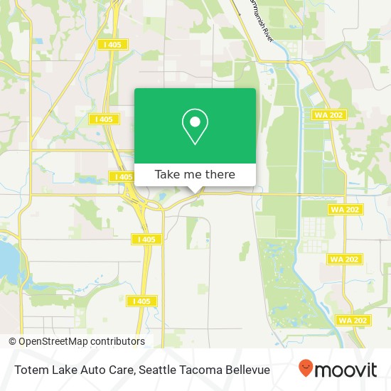 Totem Lake Auto Care map