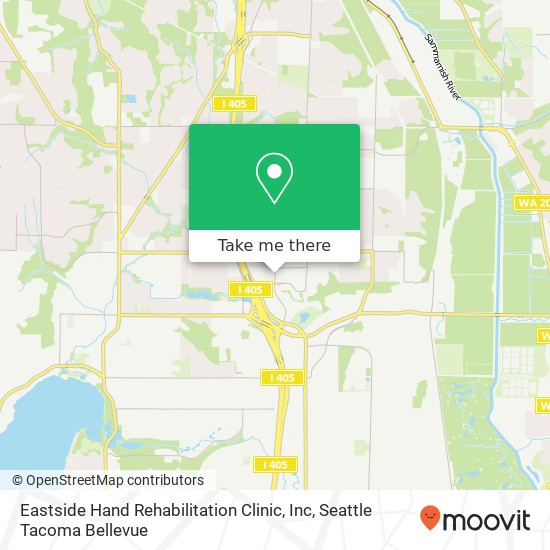 Mapa de Eastside Hand Rehabilitation Clinic, Inc