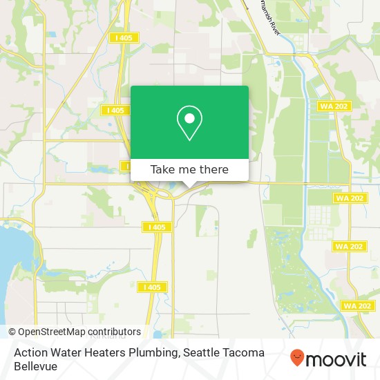 Mapa de Action Water Heaters Plumbing