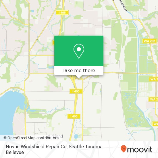 Novus Windshield Repair Co map