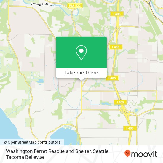 Washington Ferret Rescue and Shelter map