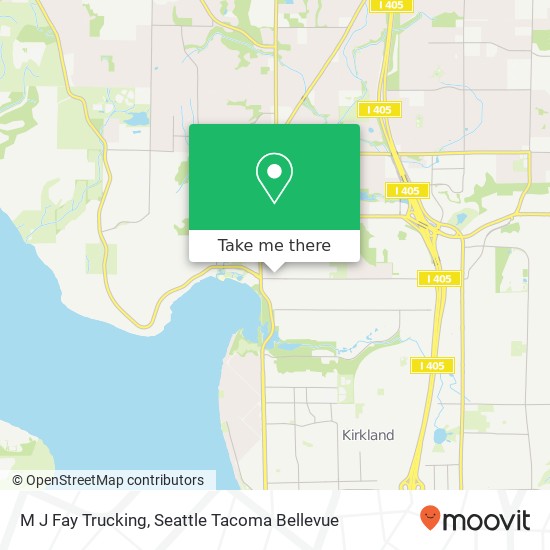 Mapa de M J Fay Trucking
