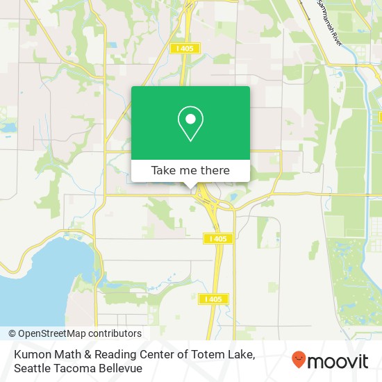 Kumon Math & Reading Center of Totem Lake map