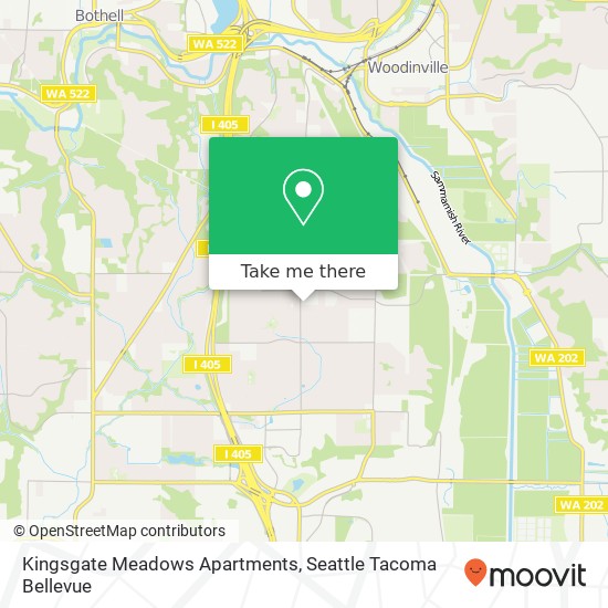 Mapa de Kingsgate Meadows Apartments