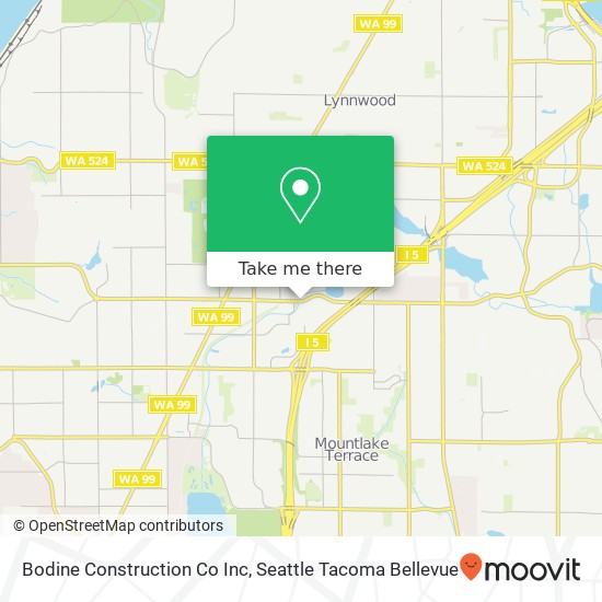 Bodine Construction Co Inc map