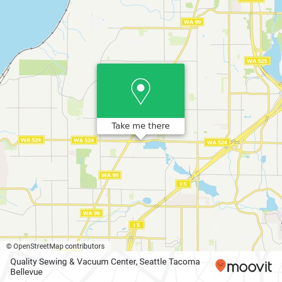 Mapa de Quality Sewing & Vacuum Center