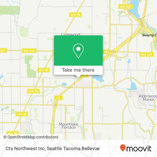 Cts Northwest Inc map