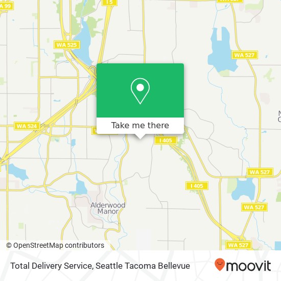 Total Delivery Service map