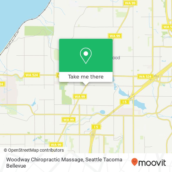 Woodway Chiropractic Massage map