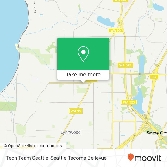 Mapa de Tech Team Seattle