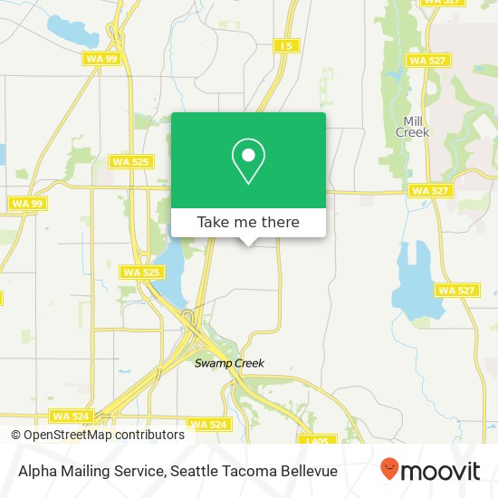 Alpha Mailing Service map