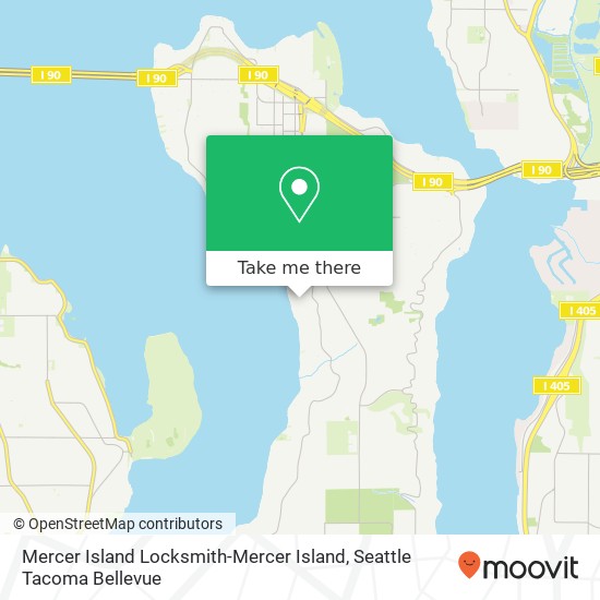 Mercer Island Locksmith-Mercer Island map