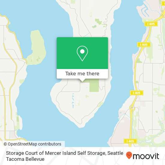 Storage Court of Mercer Island Self Storage map