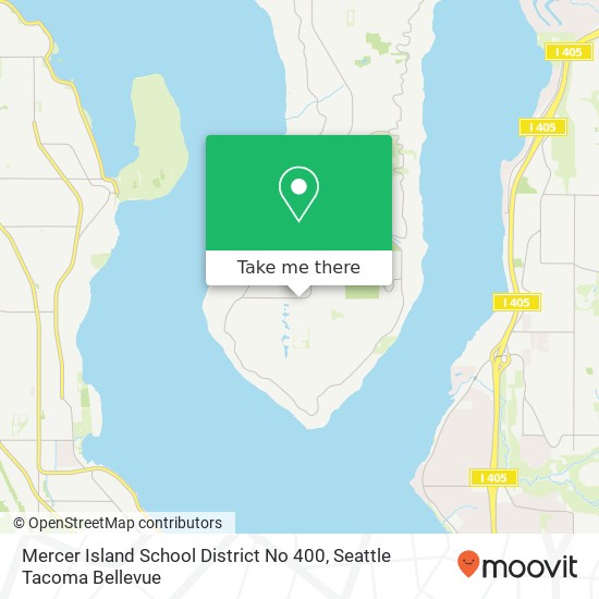 Mercer Island School District No 400 map