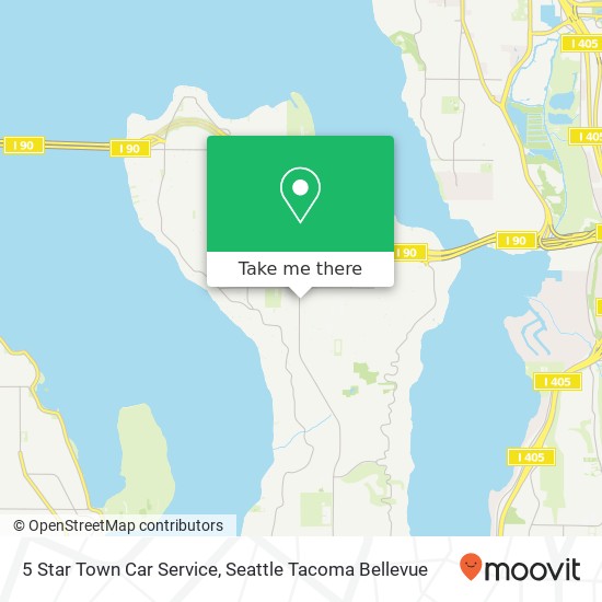 Mapa de 5 Star Town Car Service