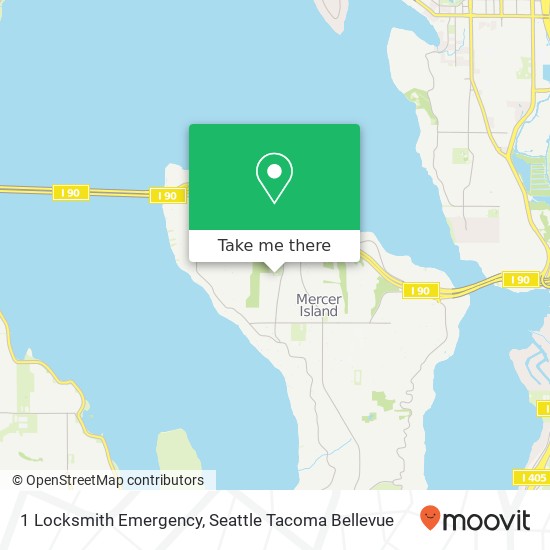 1 Locksmith Emergency map