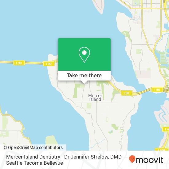 Mapa de Mercer Island Dentistry - Dr Jennifer Strelow, DMD