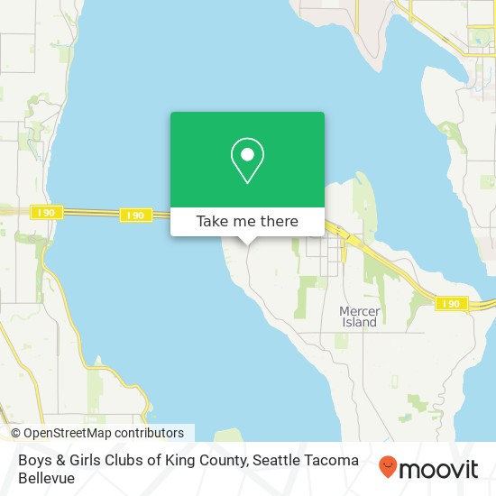 Boys & Girls Clubs of King County map