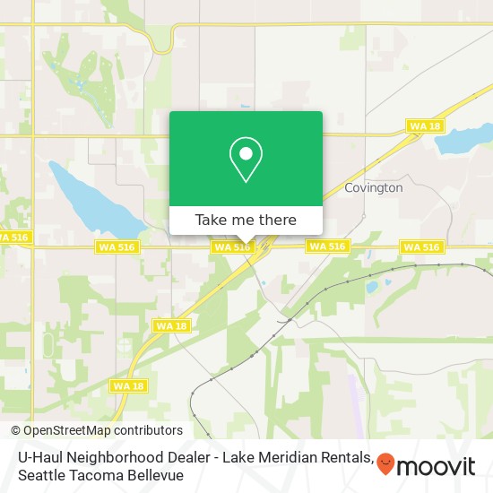 U-Haul Neighborhood Dealer - Lake Meridian Rentals map