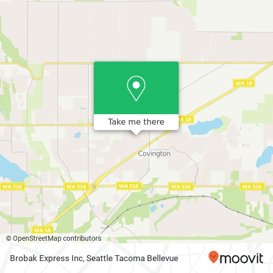 Brobak Express Inc map