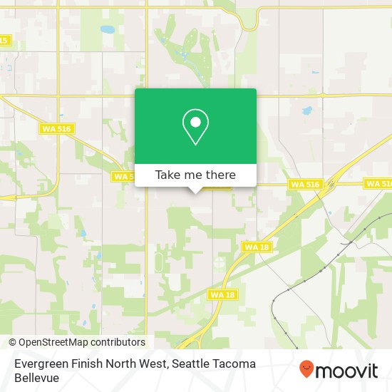 Mapa de Evergreen Finish North West