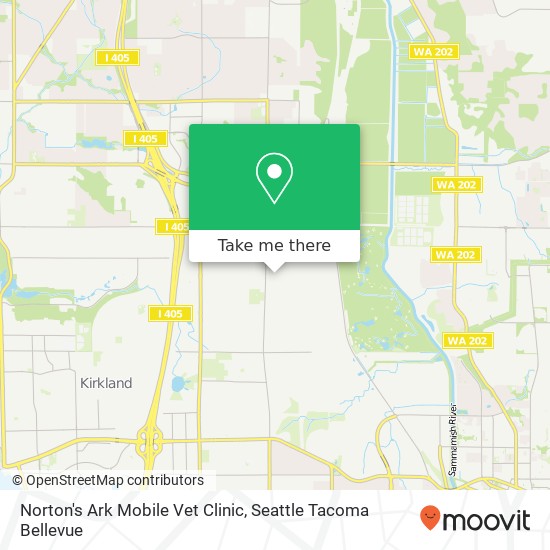 Mapa de Norton's Ark Mobile Vet Clinic