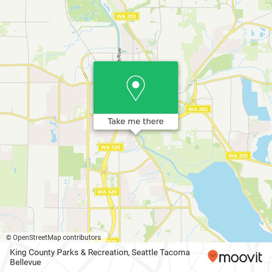 King County Parks & Recreation map