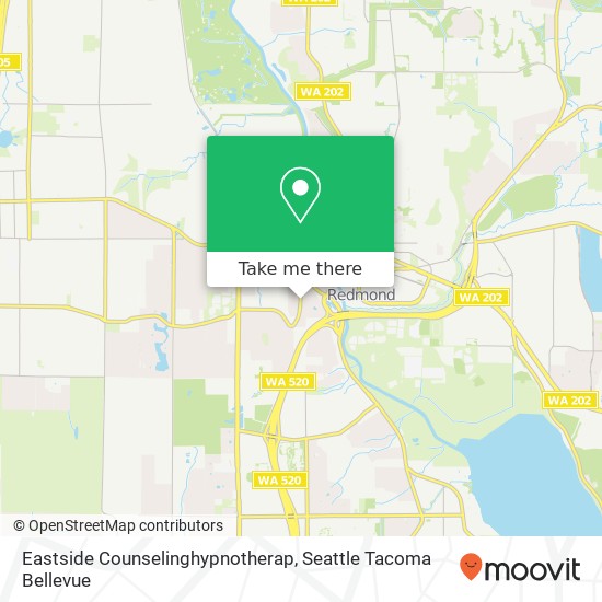 Eastside Counselinghypnotherap map