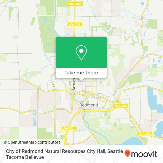 City of Redmond Natural Resources City Hall map