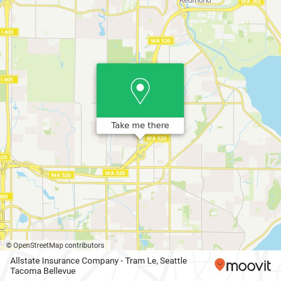 Allstate Insurance Company - Tram Le map