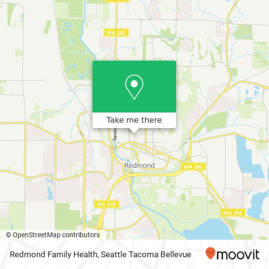 Redmond Family Health map